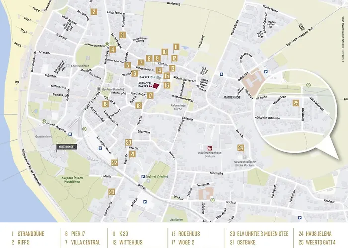 Semesterbostad Haus Nordstern 5 Borkum